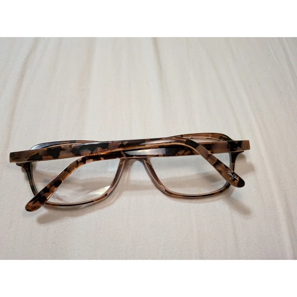 Maui Jim Eyeglasses Frames MJO2112-09PF Brown Pink Marble Cat Eye 54-17-135
